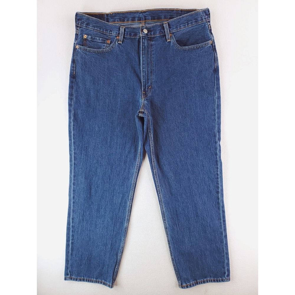 Levis 550 Jeans Mens 38x30 Blue Relaxed Tapered Work Pants Baggy 90s Y2K Dark